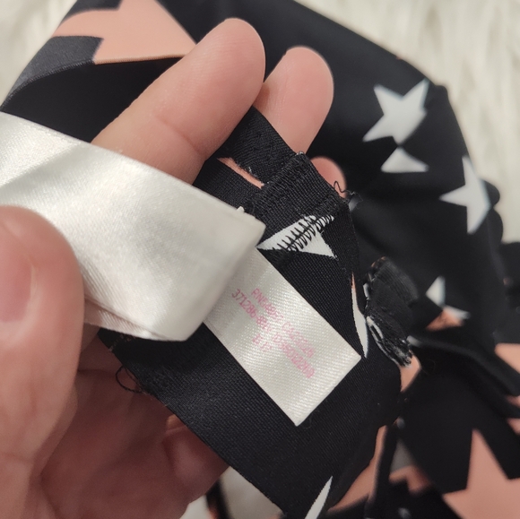 🥰 EUC Victoria's Secret PINK Bonded Bralette Swim/Gym, Star Print, Medium - Picture 9 of 9